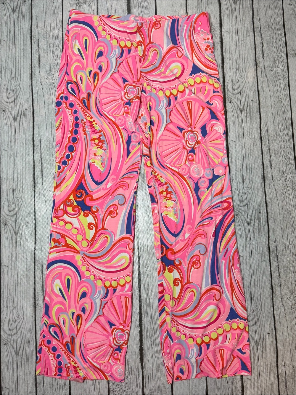 Lilly Pulitzer Women's M Georgia May Palazzo Pants Reef Retreat
